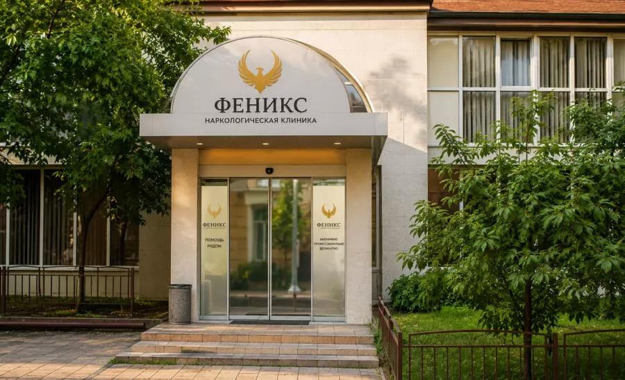 Вход в наркологическую клинику «Феникс» в Билибине